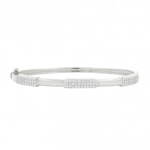 Freida Rothman 14k White Gold Plated Sterling Silver Bracelet