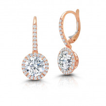 Uneek Leverback Diamond Earrings - LVE699RD