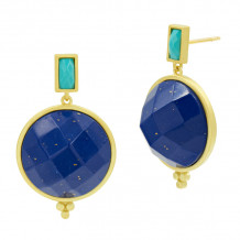 Freida Rothman Candy Drop Faceted Earring - YE020429B-1-M1-14K