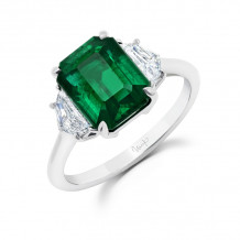 Uneek Emerald Diamond Engagement Ring - LVS973GEM