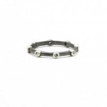 Freida Rothman Bezel Station Stack Ring - PRZR0984B-1-2