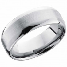 Lashbrook Titanium 8mm Men's Wedding Band - 8DF+SATIN_POLISH