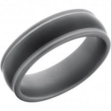 Lashbrook Black Tungsten 7mm Men's Wedding Band - CT07HR147_MS