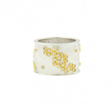 Freida Rothman Fleur Bloom Wide Band Ring - VFPYZR20-6