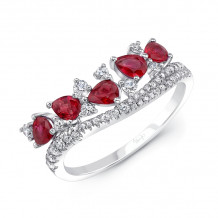 Uneek Ruby Diamond Fashion Ring - R89120RUCB