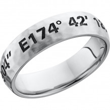 Lashbrook Cobalt Chrome 6mm Men's Wedding Band - CC6D_LCVCOORDINATES+HAMMER