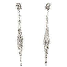 Meira T 14k White Gold Ice Diamond Cocktail Earrings