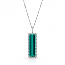 Uneek Indicolite Tourmaline Diamond Pendant - PN004INTOURU