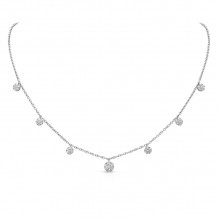 Uneek Cascade Collection Seven-Cluster Drop Necklace - LVNNS0535W