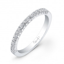 Uneek 18-Diamond French Pave Wedding Band - UWB019