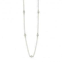 Freida Rothman Platinum Rhodium Plated Sterling Silver Necklace