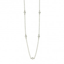 Freida Rothman Signature Diamond By The Yard Long Chain Necklace - PZ067-36