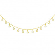 Freida Rothman Hanging Bezels Short Necklace - LMYZN13-14E