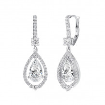 Uneek Pear Shaped Diamond Earrings - LVE941