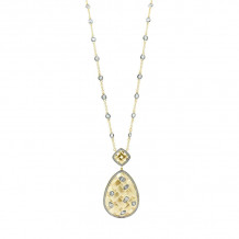 Freida Rothman Lattice Motif Drop Pendant Necklace - LMYKZN04-24