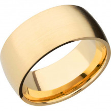 Lashbrook 14k Yellow Gold 10mm Men's Wedding Band - 14KY10D-P+SATIN