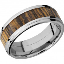 Lashbrook Cobalt Chrome Hardwood 8mm Men's Wedding Band - CC8FGE15_BOCOTE+POLISH