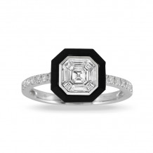 Doves Mondrian 18k White Gold Diamond Ring - R9465BO
