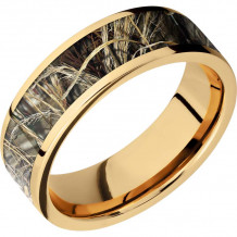 Lashbrook 14k Yellow Gold 7mm Men's Wedding Band - 14KY7F15_RTMAX4+POLISH