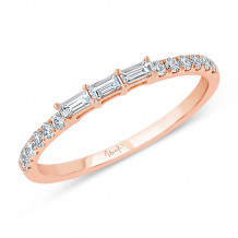 Uneek Ashcroft Baguette and Round Diamond Stacking Ring - LVBNA3031R