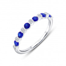 Uneek Blue Sapphire Diamond Fashion Ring - LVBMI2062S