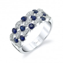 Uneek Blue Sapphire Diamond Fashion Ring - LVBRI555S