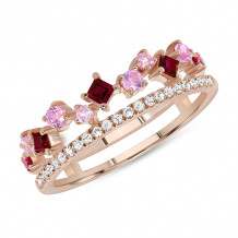 Uneek Stackable Ruby Fashion Ring - LVBAD302RPS