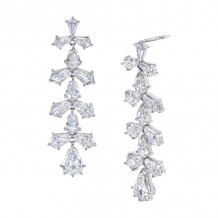 Uneek Shield Diamond Dangling Earrings - LVE211