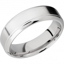 Lashbrook Cobalt Chrome 7mm Men's Wedding Band - CC7HB2UMIL+SATIN_POLISH