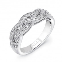 Uneek Crisscross Diamond Wedding Band - SWS205