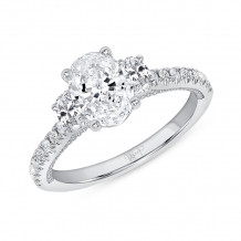 Uneek Us Collection Oval Diamond Engagement Ring - SWUS307-8X5.8OV