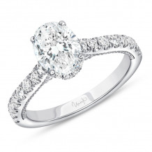 Uneek Us Collection Oval Diamond Engagement Ring - SWUS021CW-OV