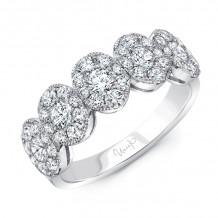 Uneek Round Diamond Band with Oval-Shaped Clusters - LVBRI885W