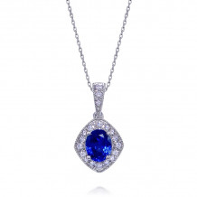 Uneek Blue Sapphire Diamond Pendant - LVNMT0150S