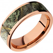 Lashbrook 14k Rose Gold 7mm Men's Wedding Band - 14KR7F15_RTMAX1+POLISH