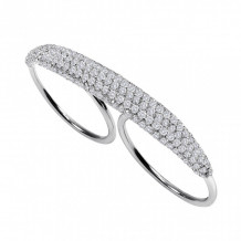 Meira T White Gold Double Diamond Ring