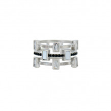 Freida Rothman Cobblestone 3-Stack Ring - IFPKZMR57-9