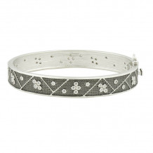 Freida Rothman Black Rhodium Plated Sterling Silver Bracelet