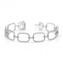 Uneek Modern Sophisticate Pave Diamond Link Bracelet - LVBR08