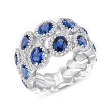 Uneek Blue Sapphire Diamond Fashion Ring - LVBLG1873S