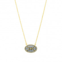 Freida Rothman Criss Cross Pave Pendant - CDYKZN11-16E