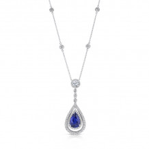 Uneek Blue Sapphire Diamond Pendant - LVN693PSBS