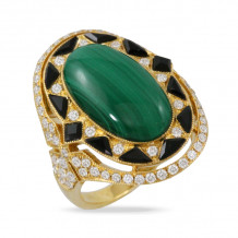 Doves Verde 18k Yellow Gold Diamond Ring - R9150BOMC