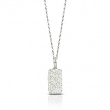 Doves 18k White Gold Diamond Fashion Pendant - P7323