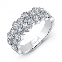 Uneek Picot Diamond Band with Scalloped Edges - LVBLG0489