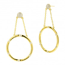 Freida Rothman Radiance Open Hoop Drop Earring - RNPYZE10-14K