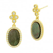 Freida Rothman Touch Of Color Earrings - YZE020108B-GYS