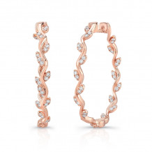 Uneek Formosa Inside-Out Diamond Hoop Earrings - LVEWA7524R