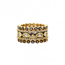 Freida Rothman 14k Gold Plated Sterling Silver Stackable Rings