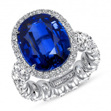 Uneek The JAXSON Bleu Royal Blue Sapphire Ring - - LVS1053OVBS